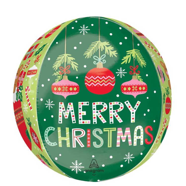 Beary Christmas Orbz Balloon