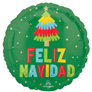 Standard HX Feliz Navidad Festive F Balloon