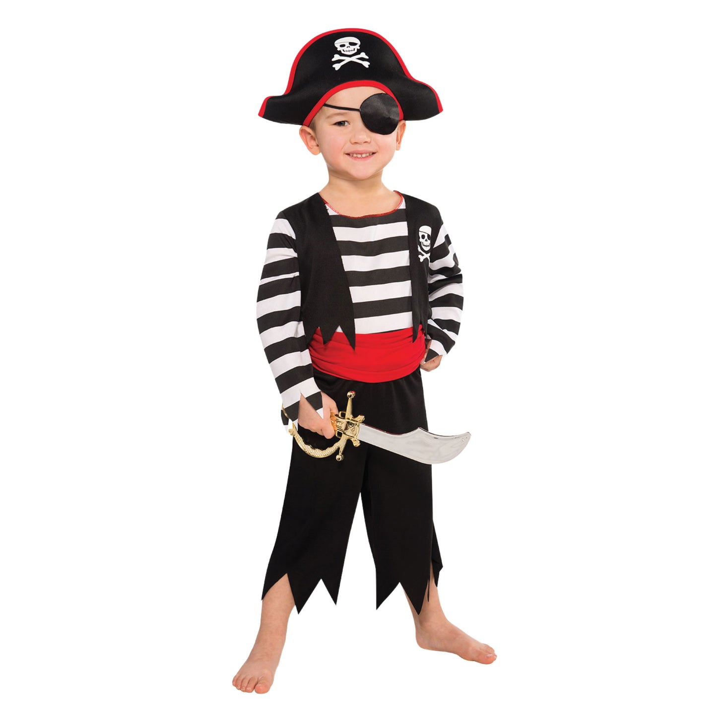 Deckhand Pirate Boys Costume 6-8