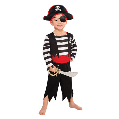 Deckhand Pirate Boys Costume 6-8