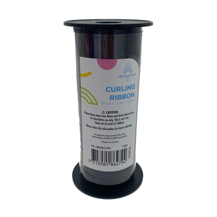 SRT Metallic Balloon Ribbon 50m - Black