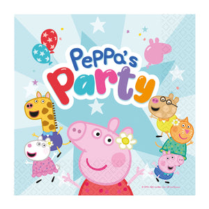 Peppas Party Lunch Napkins Pack of 16