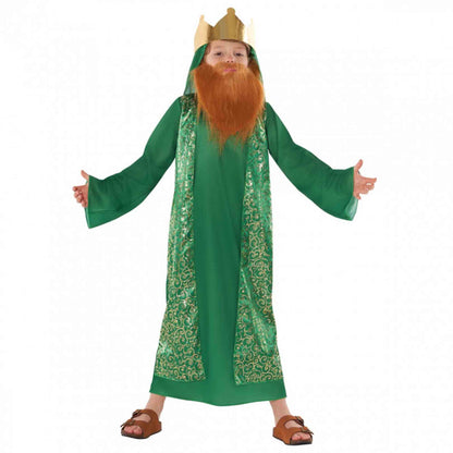 Morph Costume Nativity King Green Kids Christmas Costume 7-9 Years