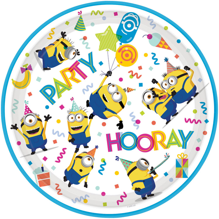 Minions 23cm Round Paper Plates NPC