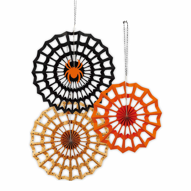 Fright Night Fan Decorations Pack of 3