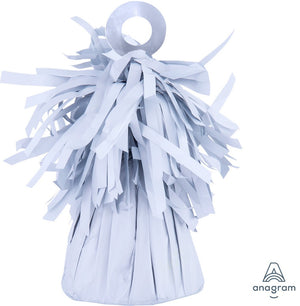 Small Foil Balloon Weight White