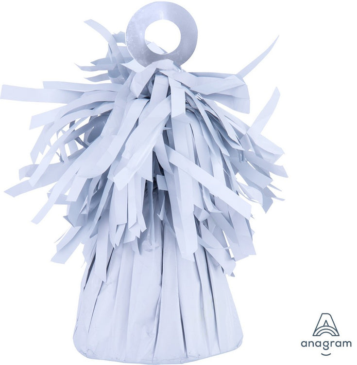Small Foil Balloon Weight White