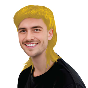 Mullet Wig Yellow