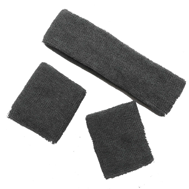 Sweatband Set Silver