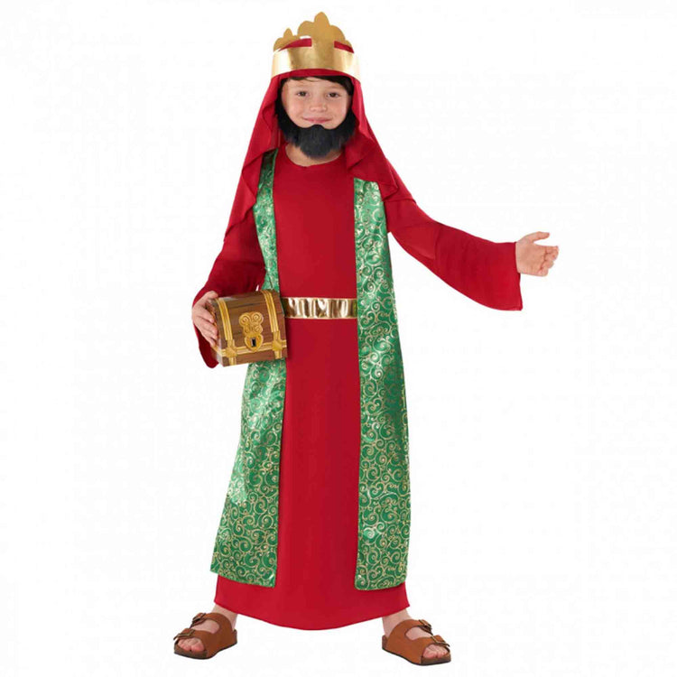 Morph Costume Nativity King Red Kids Christmas Costume 10-12 Years