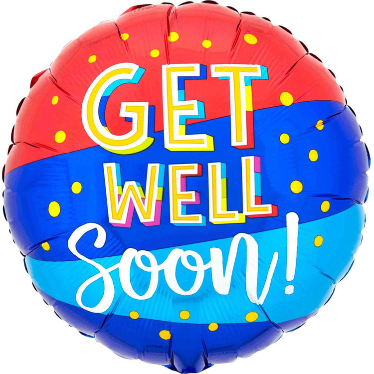 45cm Standard HX Get Well Bouncy Balloon