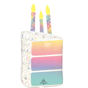 SuperShape Holographic Pearlised Birthday Balloon