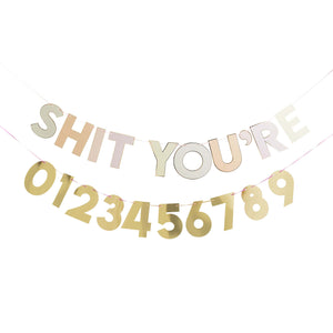 Sh*t Youre Old! Milestone Customisable Card Banner 2m