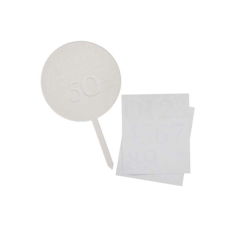 Anniversary Custom Acrylic Cake Topper