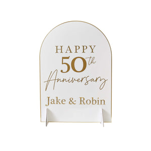 Anniversary Customisable Table Sign