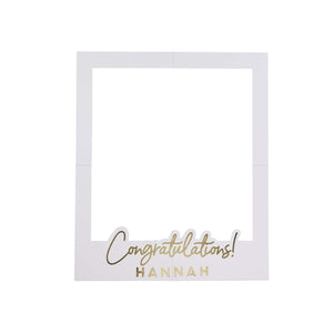 Big Congratulations Customisable Photo Frame & x1 Sticker Sheet