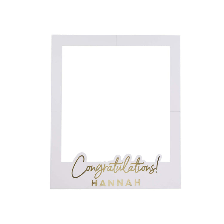 Big Congratulations Customisable Photo Frame & x1 Sticker Sheet