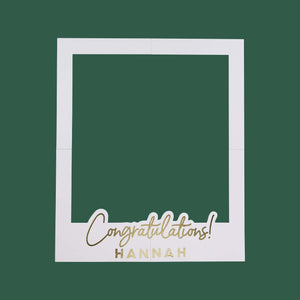 Big Congratulations Customisable Photo Frame & x1 Sticker Sheet
