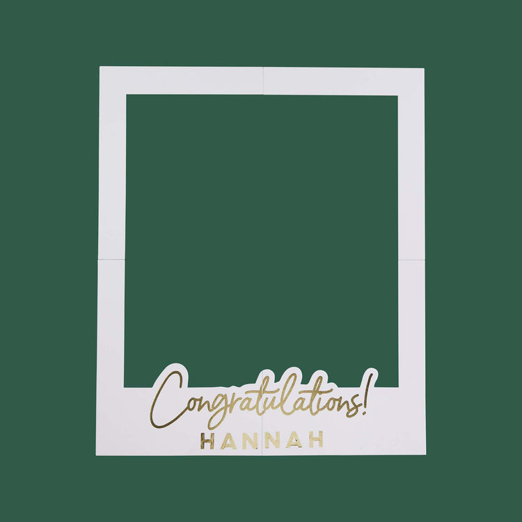 Big Congratulations Customisable Photo Frame & x1 Sticker Sheet