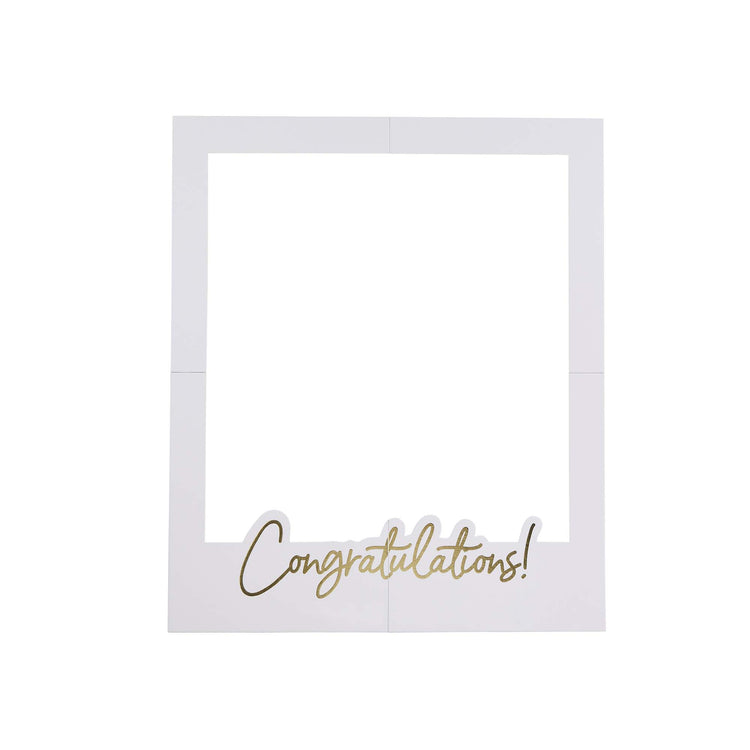 Big Congratulations Customisable Photo Frame & x1 Sticker Sheet