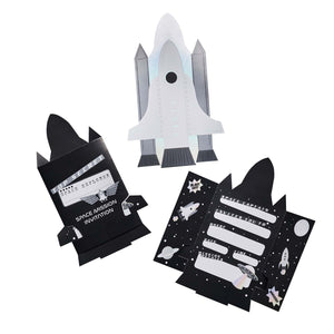 Blast Off Space Party Invitations