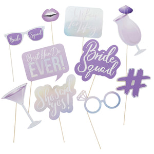 Bride Squad Photo Booth Props