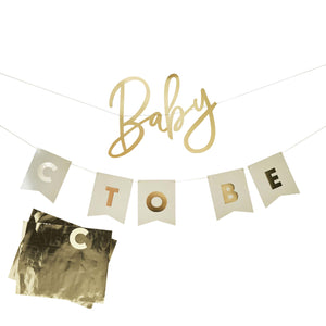 Baby Shower Baby To Be Customisable Card Banner 2.2m