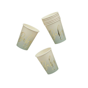 Baby Shower Sage Baby 250ml Paper Cups