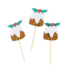 Core Christmas Christmas Pudding Food Picks