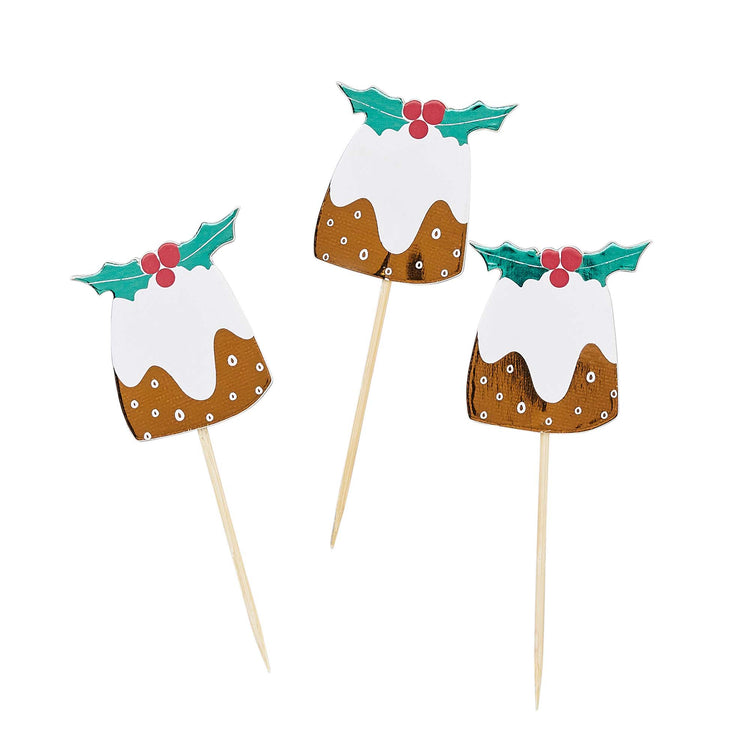 Core Christmas Christmas Pudding Food Picks