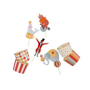 Circus Party Food Picks & Food Cup Set