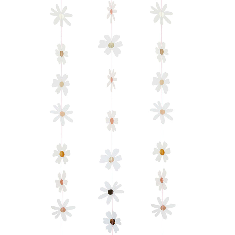 Ditsy Daisies Card Hanging Decoration 5m