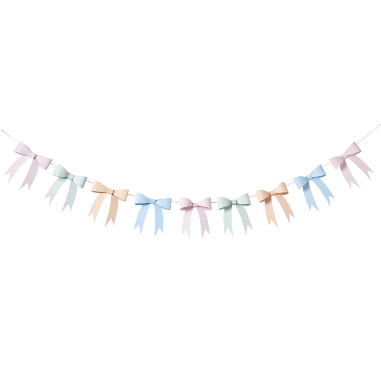 Ditsy Floral Tea Party Tea Party 3D Card Bow Garland 2.5m