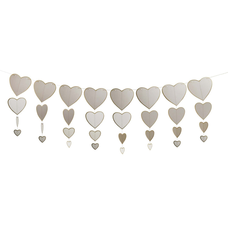 Engagement Heart Card Garland 3m