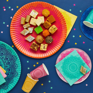 Happy Diwali Mandala Large Paper Platter