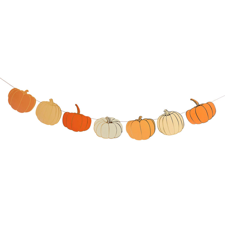 Happy Halloween Pumpkin Card Garland 2.5m