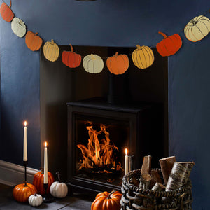 Happy Halloween Pumpkin Card Garland 2.5m