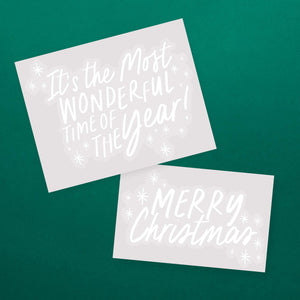 Holly Jolly Christmas Festive Window Clings