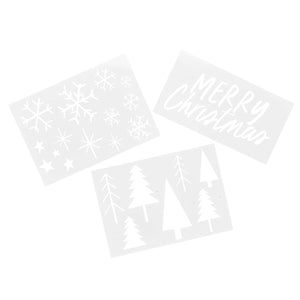 Holly Jolly Christmas Festive Stencils Set