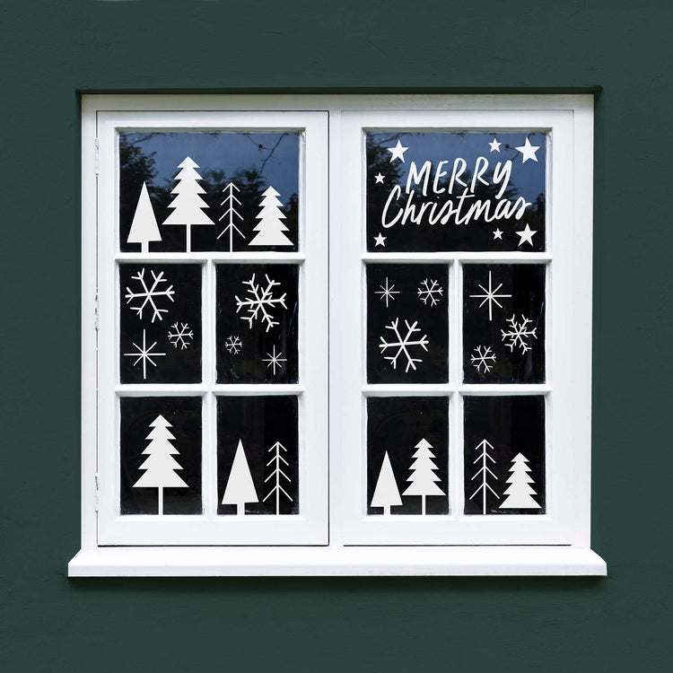 Holly Jolly Christmas Festive Stencils Set