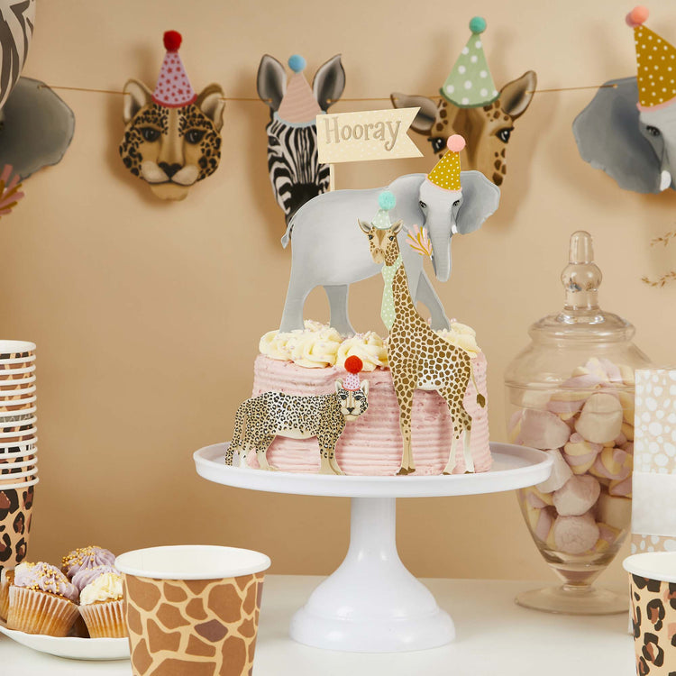 Party Animals Cake Topper Set