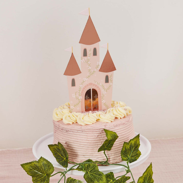 Little Princess Castle Card Cake Topper
