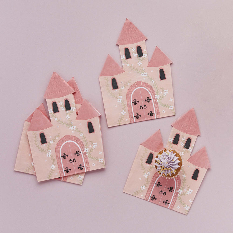 Little Princess Castle Shaped Napkins