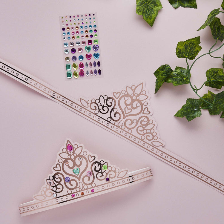 Little Princess DIY Princess Paper Tiara Kit & Gem Stickers