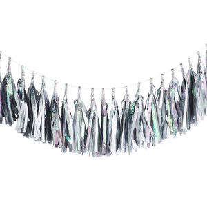 Metallic Mix Up Iridescent Tassel Garland 2m