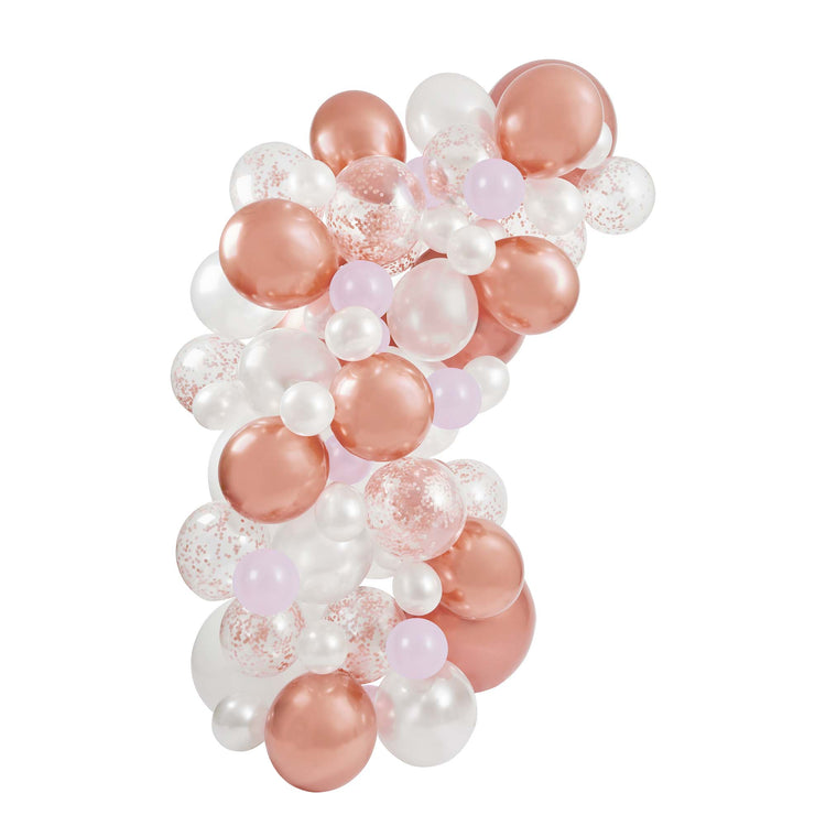 Metallic Mix Up Rose Gold Balloon Arch Kit