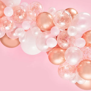 Metallic Mix Up Rose Gold Balloon Arch Kit