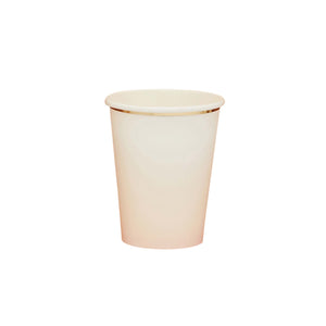 Ombre Metallic Gold & Peach Ombre 250ml Paper Cups