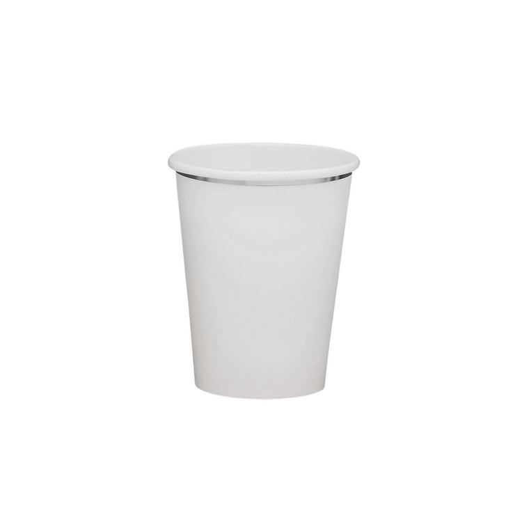 Ombre Metallic Silver & Grey Ombre 250ml Paper Cups