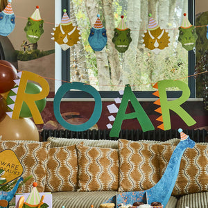 Party Dinosaurs Roar Card Banner 2m